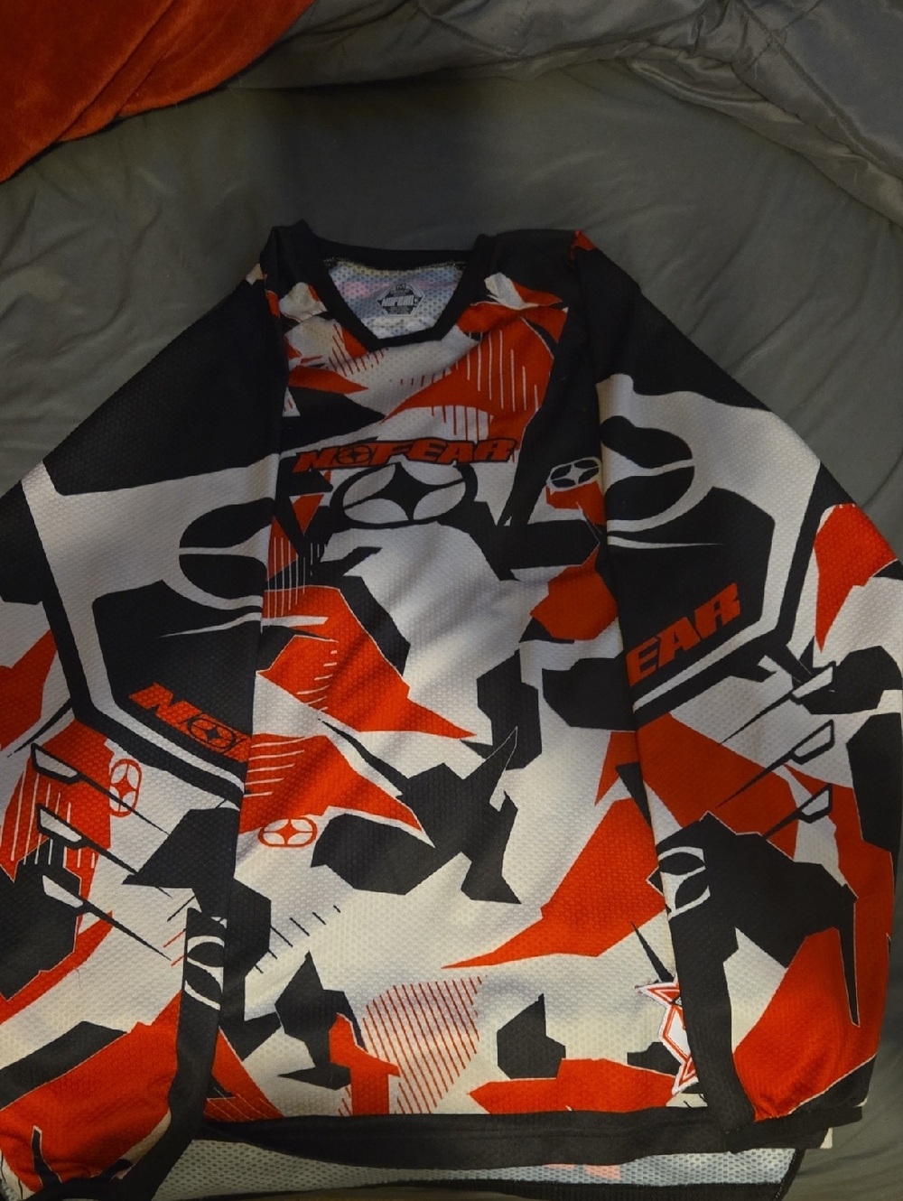 Men's MX Gear Red, Black & White Motocross Jersey